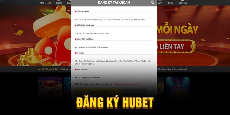 Vào trang chủ chính xác tại Hubetvk để đăng ký